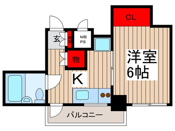 田辺ロイヤルコ-ポの物件間取画像